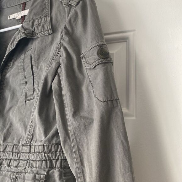 Loft Army Green Anorak Utility Jacket Size XS - Picture 5 of 10